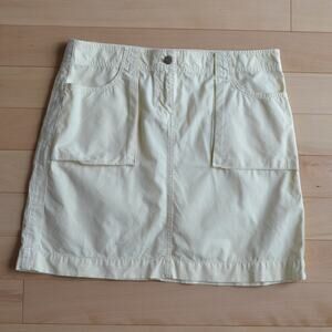 J Crew Yellow Skirt with Pockets Size 8